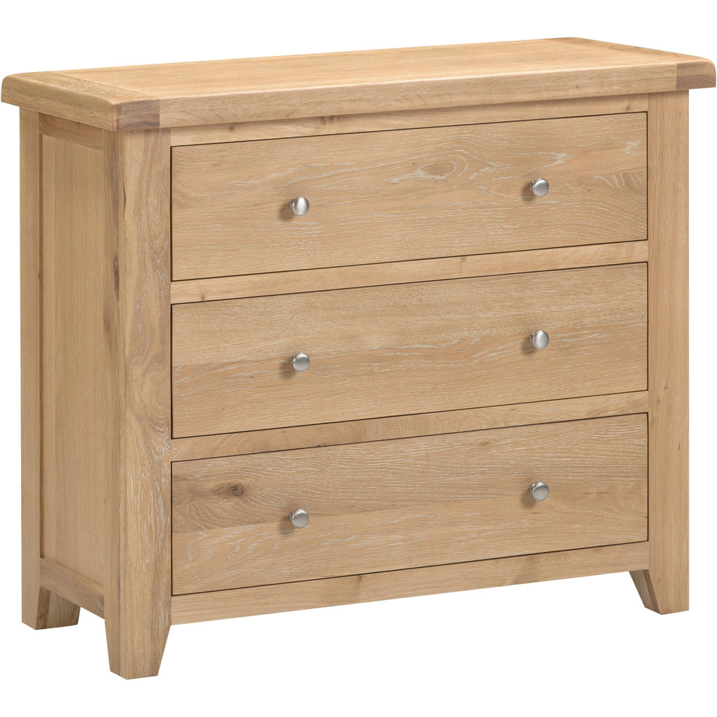 Windsor 3 Drawer Chest - Natural Oak