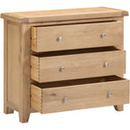 Windsor 3 Drawer Chest - Natural Oak
