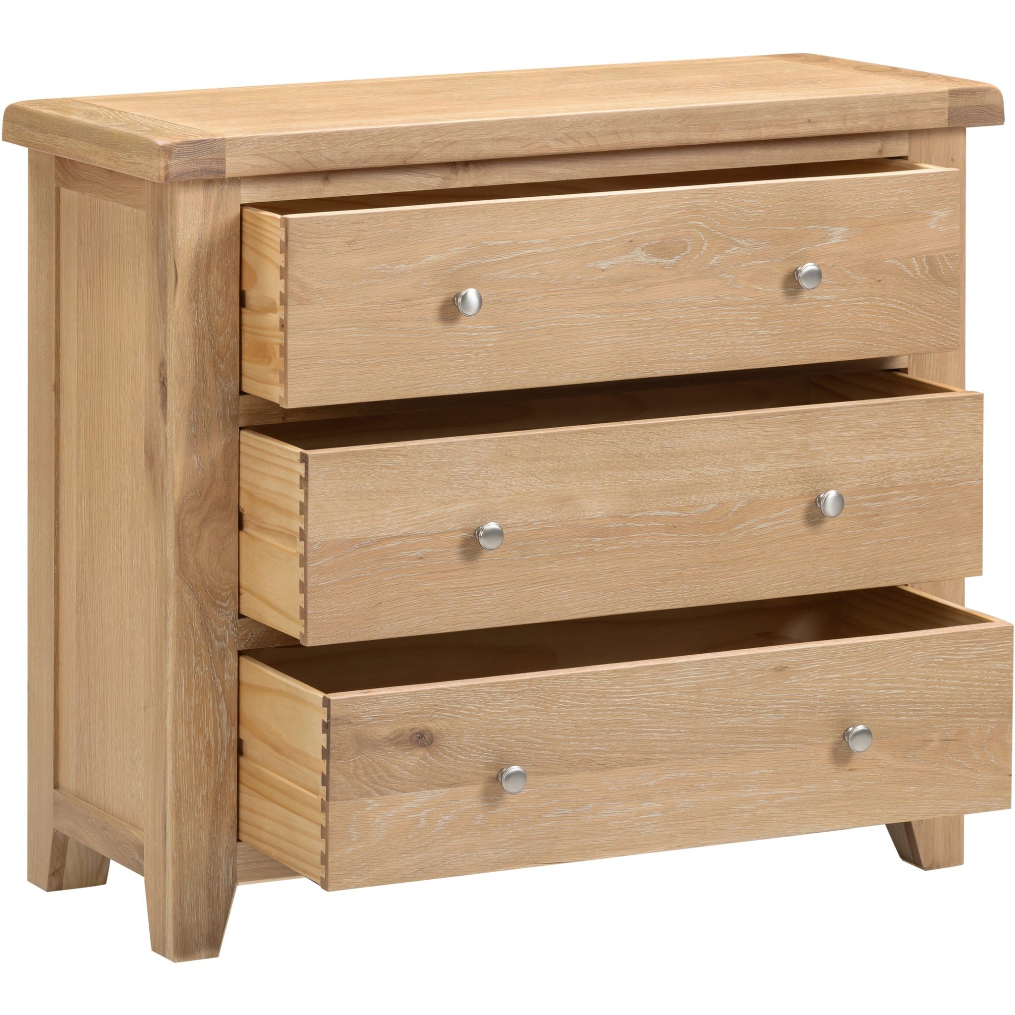 Windsor 3 Drawer Chest - Natural Oak