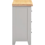 Windsor 3 Drawer Chest - Pebble Grey/Oak