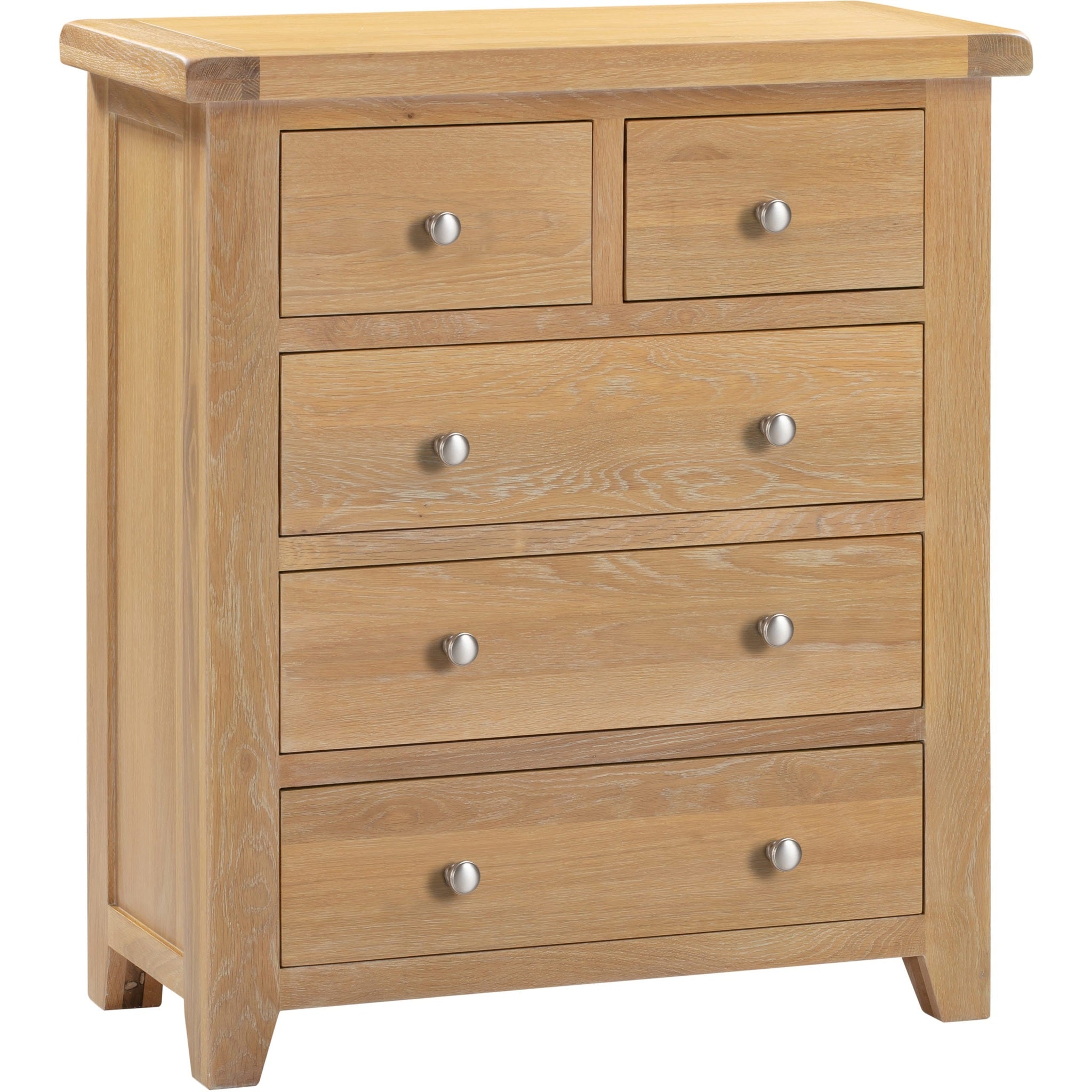 Windsor 3+2 Drawer Chest - Natural Oak