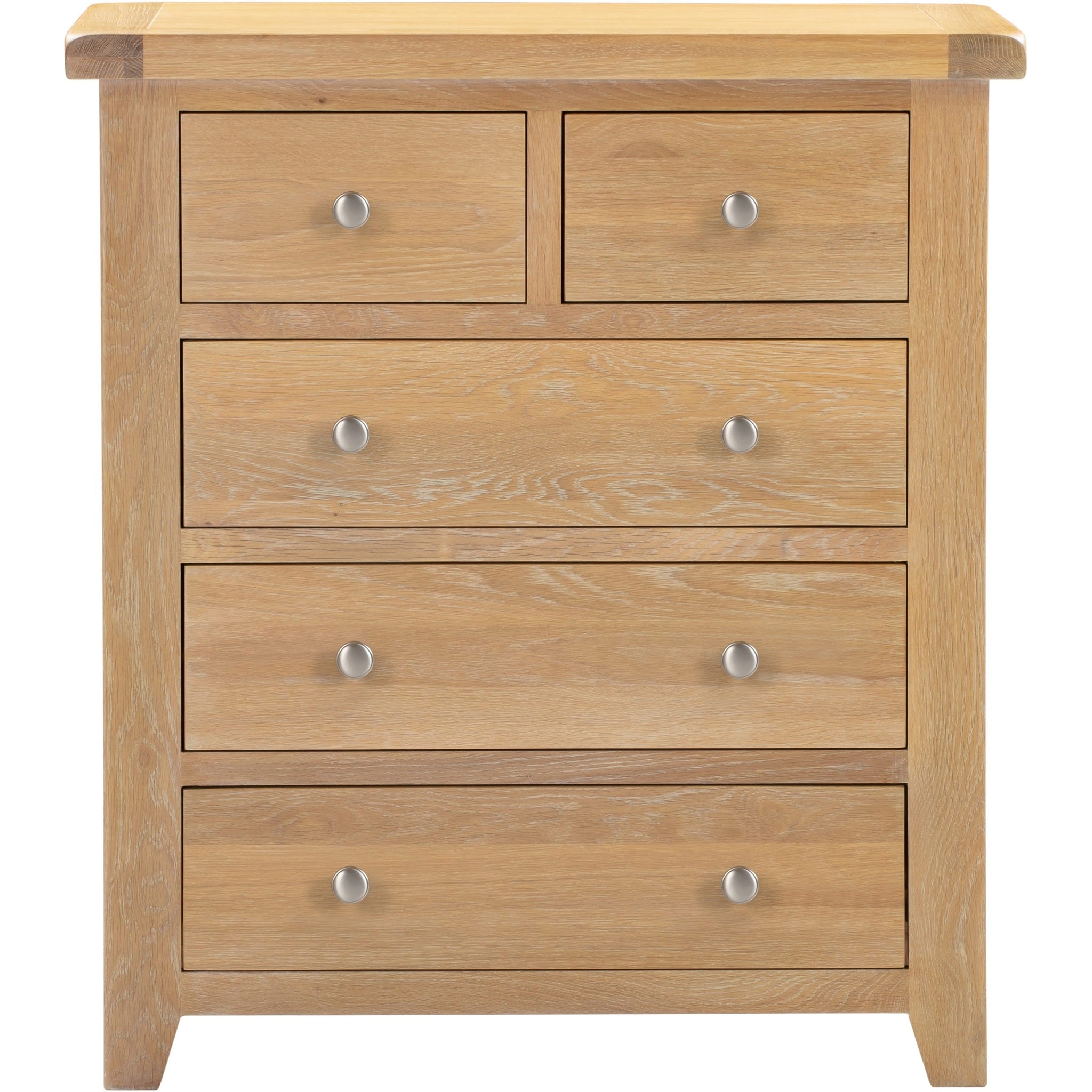 Windsor 3+2 Drawer Chest - Natural Oak