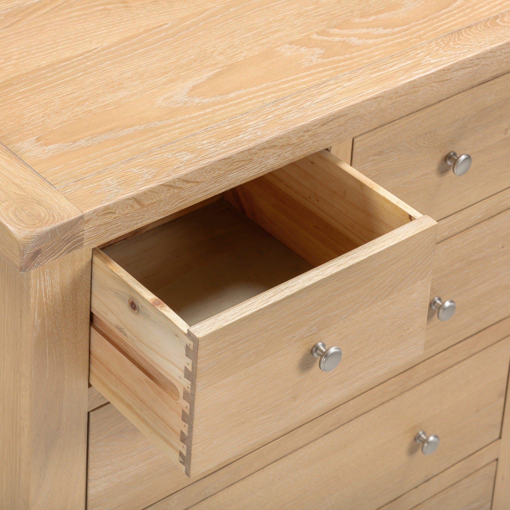 Windsor 3+2 Drawer Chest - Natural Oak