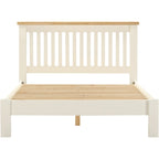 Windsor 4'6" Low End Bed - Ivory/Oak