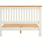 Windsor 4'6" Low End Bed - Ivory/Oak