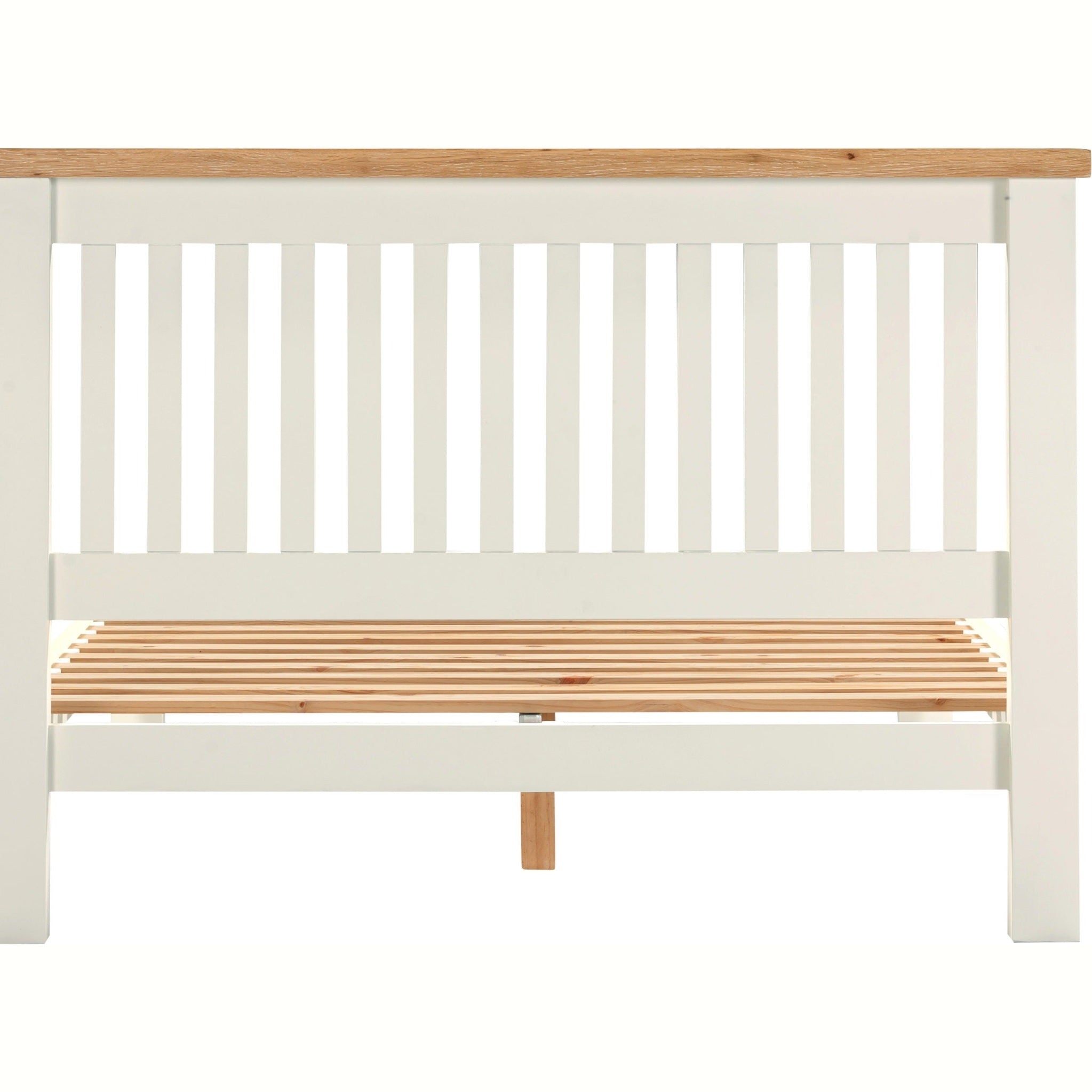 Windsor 4'6" Low End Bed - Ivory/Oak