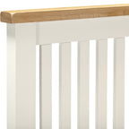 Windsor 4'6" Low End Bed - Ivory/Oak