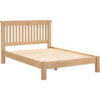 Windsor 4'6" Low End Bed - Natural Oak