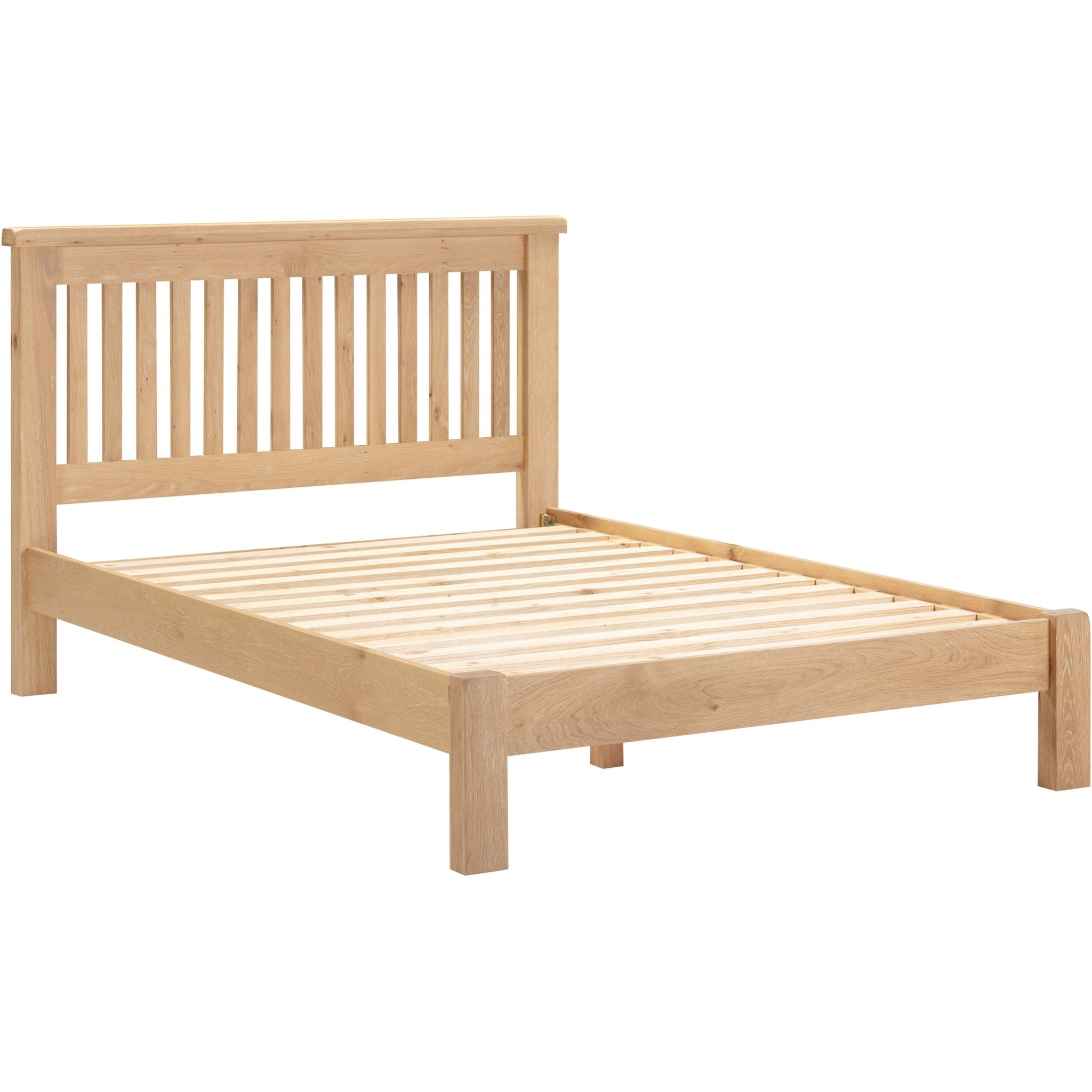 Windsor 4'6" Low End Bed - Natural Oak