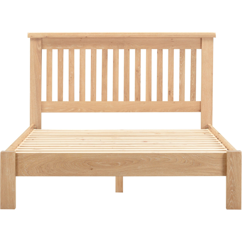 Windsor 4'6" Low End Bed - Natural Oak