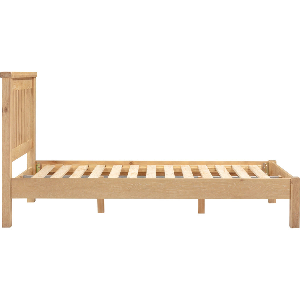 Windsor 4'6" Low End Bed - Natural Oak