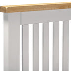 Windsor 4'6" Low End Bed - Pebble Grey/Oak