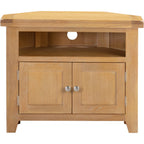Windsor Corner Tv Unit - Natural Oak
