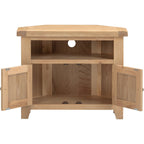 Windsor Corner Tv Unit - Natural Oak