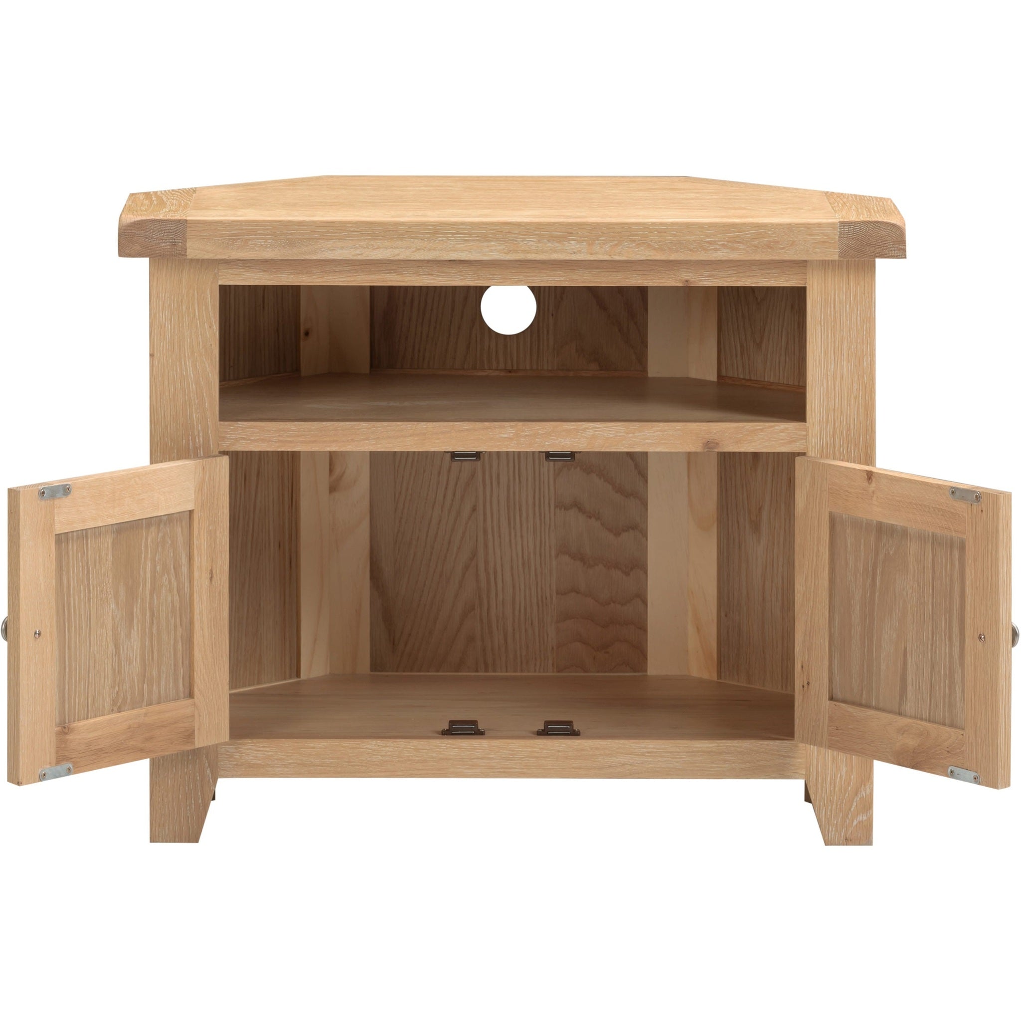 Windsor Corner Tv Unit - Natural Oak