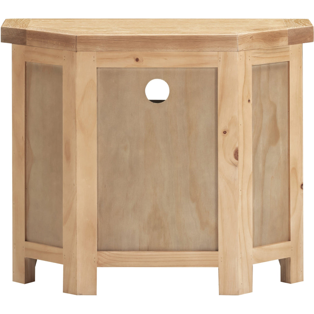 Windsor Corner Tv Unit - Natural Oak