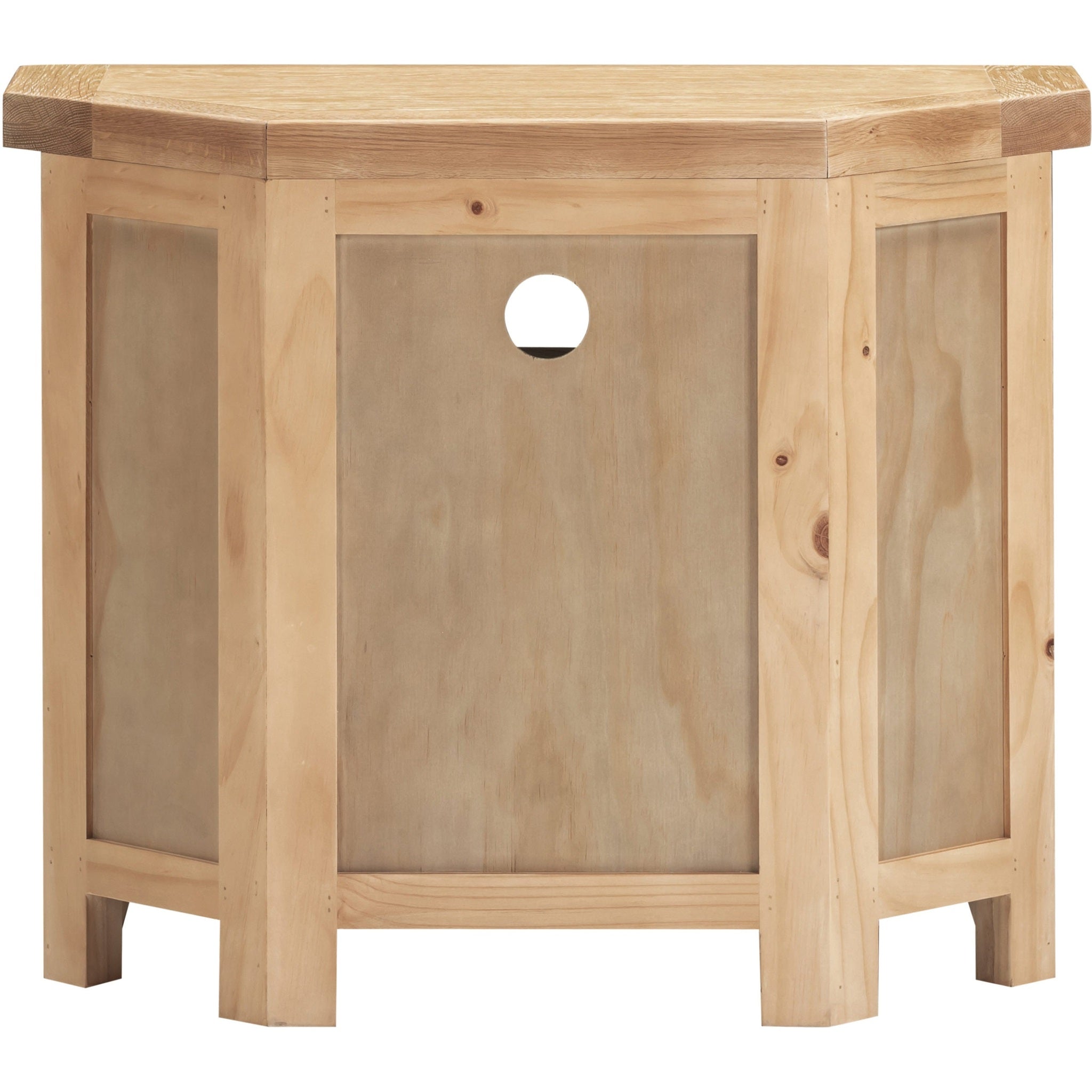 Windsor Corner Tv Unit - Natural Oak