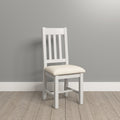 Windsor Slatted Dining Chair X2 Per Box - Ivory/Oat Fabric