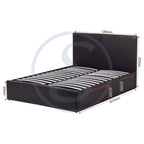 Waverley 4' Storage Bed - Black Pu