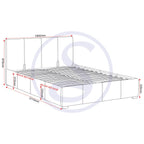 Waverley 5' Storage Bed - Black Pu