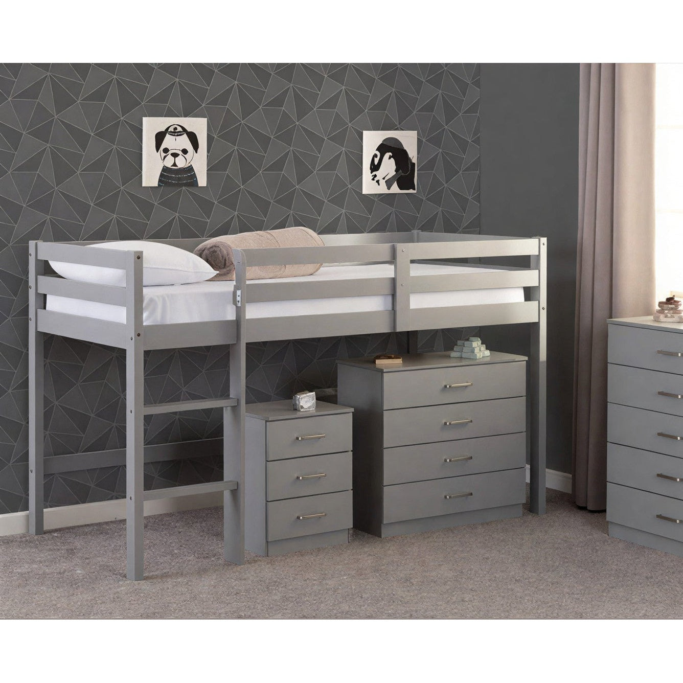 Panama Mid Sleeper - Grey Slate